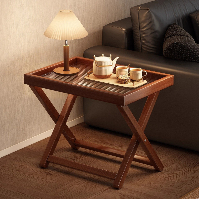 Home Folding Table Portable Living Room Sofa High-End Light Luxury Design Second-Hand Storage Small Coffee Table