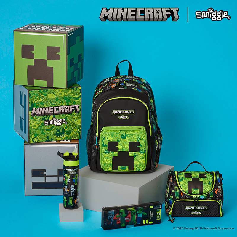Smiggle Minecraft Joint Creed Coulis School Bag Boys Primary School…