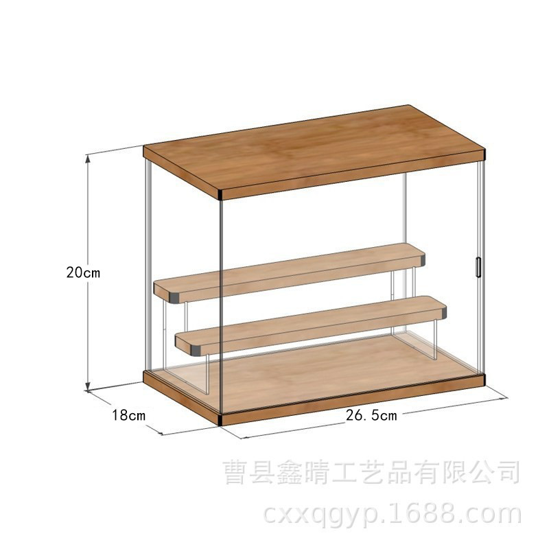 En stock caja ciega de almacenamiento soporte de exhibición burbuja caja de presentación de acrílico mate caja de almacenamiento de muñeca de jazmín transparente hecha a mano