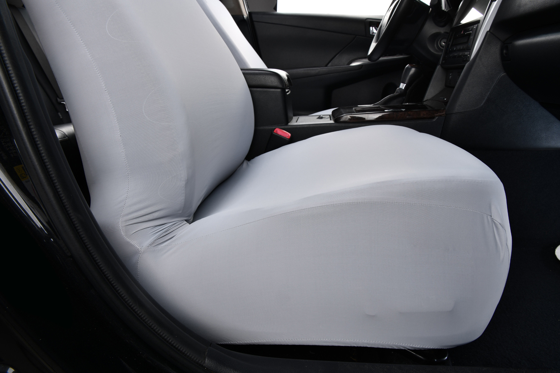 Ice Silk Elastic Non-Slip Car Seat Cover, Cooling B-Style Front Seat Single Universal Type Dustproof Car Seat Cover