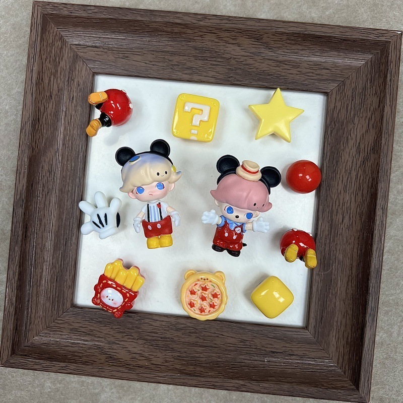 Crocs Accessories Shoe Flowers Mickey Dim Dimo DIY Cute Funny Mickey Mouse Butt Palm Shoe Buckle Shoe Accessories