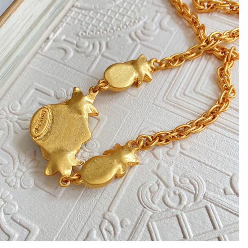 Retro Water Droplets Alloy Inlay Artificial Pearls Womenu0027S Necklace 1 Piece