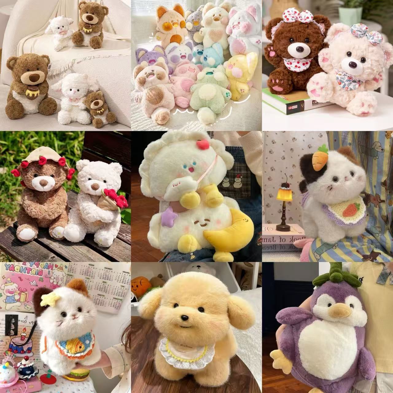 New Plush Toy 8inch Claw Machine Doll Wholesale Cute Trendy New Claw Machine Doll Wedding Toss Toy