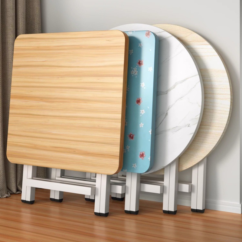 Mesa plegable, mesa de comedor, hogar, mesa de comedor simple multifuncional, casa de alquiler, puesto portátil al aire libre, mesa pequeña para cenar