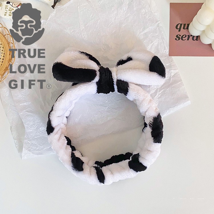 Estilo coreano ins estilo lindo tridimensional banda de pelo de vaca súper lindo cuerno diadema Internet celebridad lavado de cara maquillaje diadema pelo