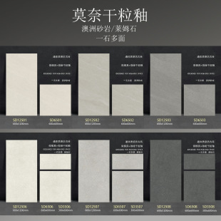 Monet Dry Grain Lyme Sandstone Matte 600X1200 Non-slip Floor Tile for Living Room and Dining Room Antique Tile High-grade Simple