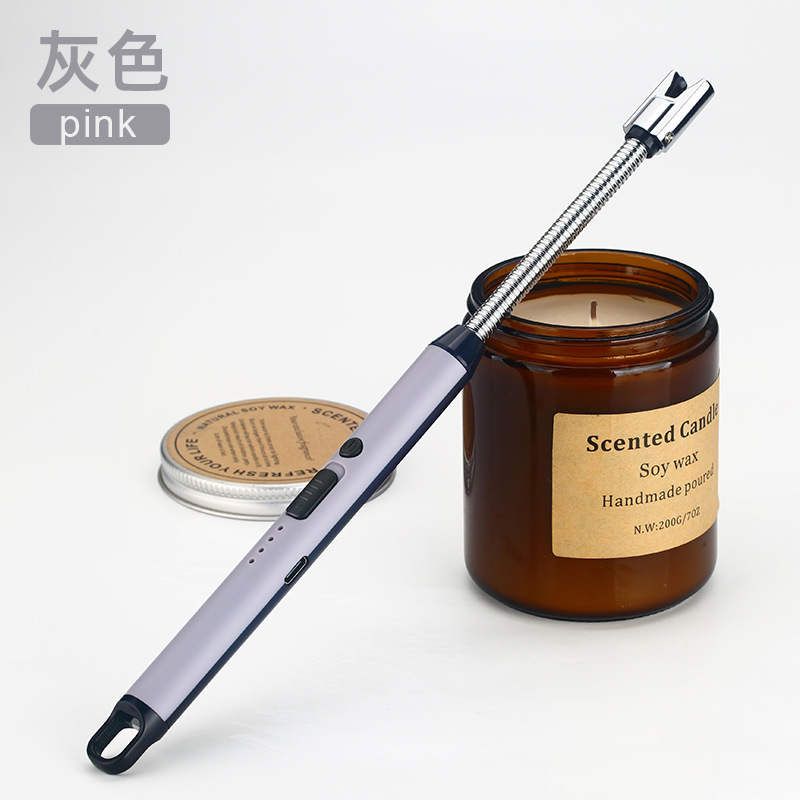 Encendedor de cocina recargable a prueba de viento arco eléctrico tipo C encendedor de pulso