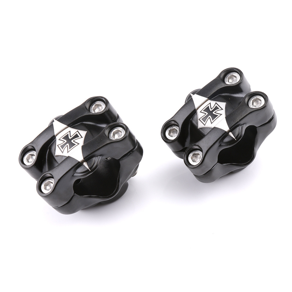 Motocicleta retro código de presión manillar de aleación de aluminio asiento fijo reducción 28,6mm manillar presión universal código bloque de presión