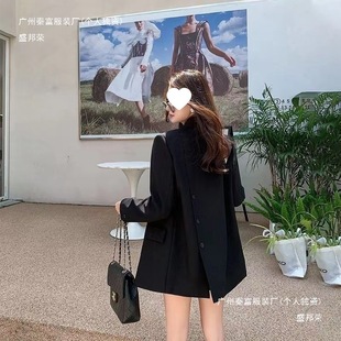 Street-Style Blazer for Women 2025 Spring and Autumn New Design with a Slit Back, Loose and Versatile Blazer Top