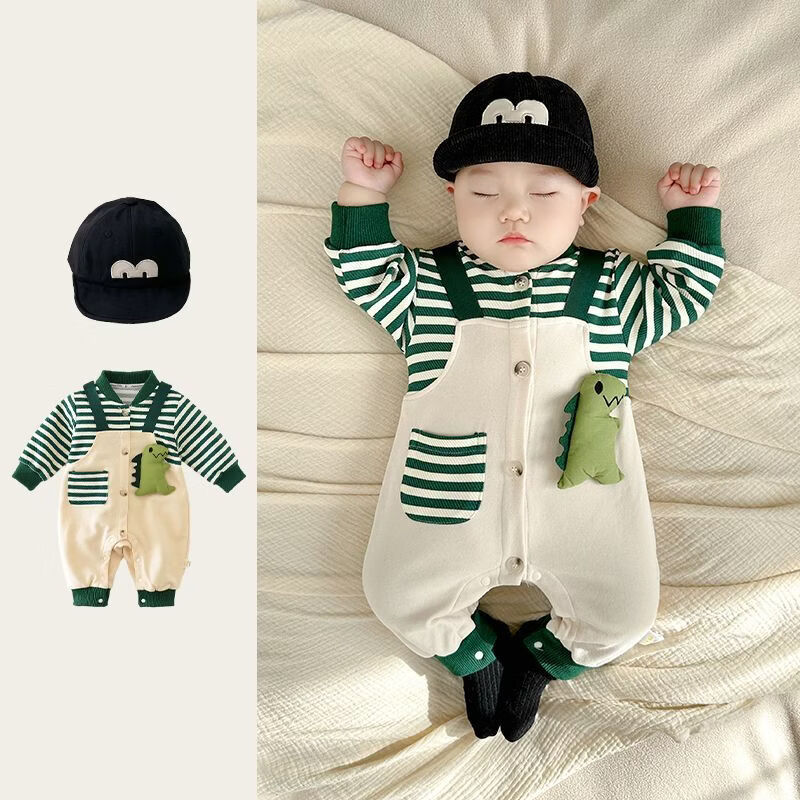 106059819@qq.com Baby Clothes, Newborn Baby Boy Romper, Super Cute One-month 100-day Celebrations, Outdoor Jumpsuit For Spring And_voghion.com