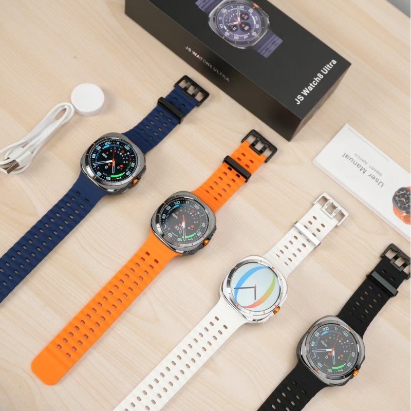 2025跨境JS Watch8 ultra智能手表遥控自拍心率血氧监测运动手表|undefined