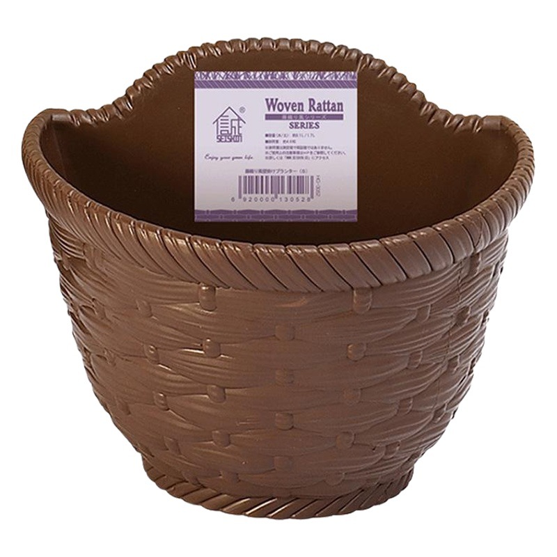 Suministro de comercio exterior maceta de pared 3052/3053 maceta de plástico imitación sauce ratán jardín al aire libre maceta al por mayor