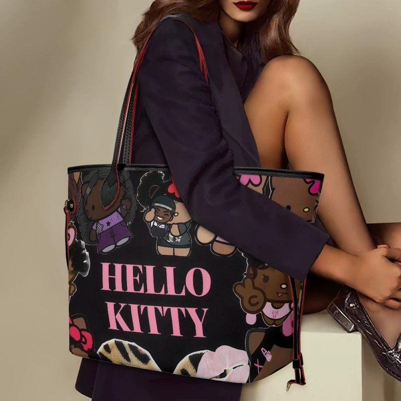 Женская сумка с принтом Hello Kitty через плечо
