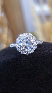 18K Gold Natural Premium High Jewelry Gemstone 2.5 Carat Large Cultivated Diamond Ring Agent One Click Dropshipping
