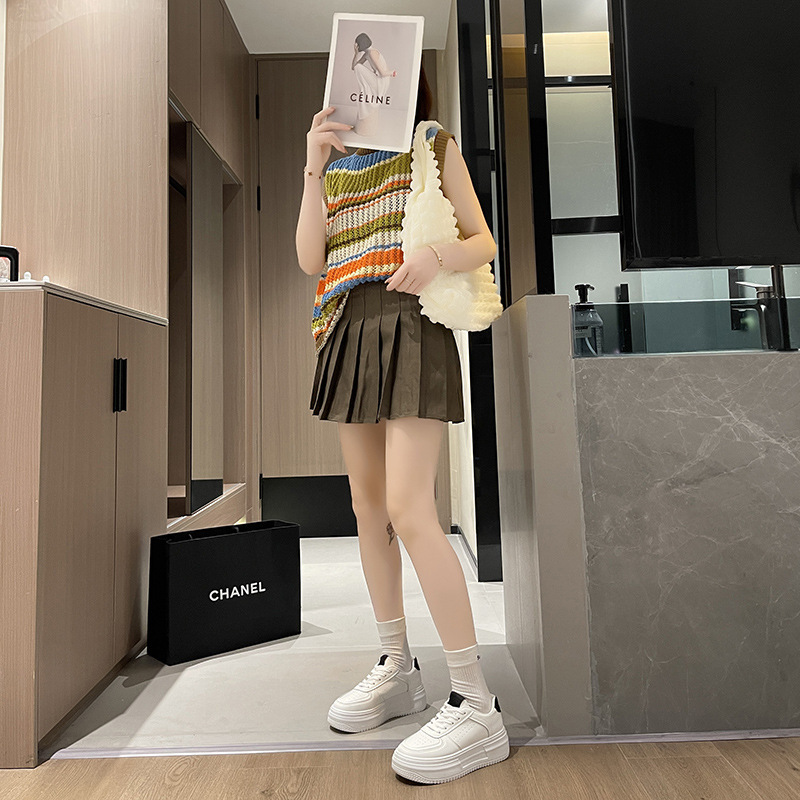 Trendy Women's Running Shoes With Thick Sole For Height Increase_voghion.com