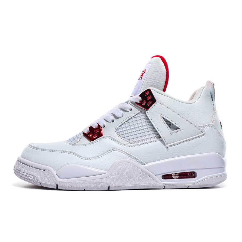 Zapatos de baloncesto Putian puros originales AJ4 amarillos hembra rojo trueno macho AIR negro gatos zapatos de hombre zapatos de mujer zapatos deportivos