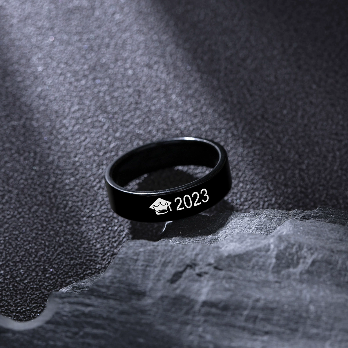 Ring, trend accessory stainless steel for men and women, European style, Birthday gift