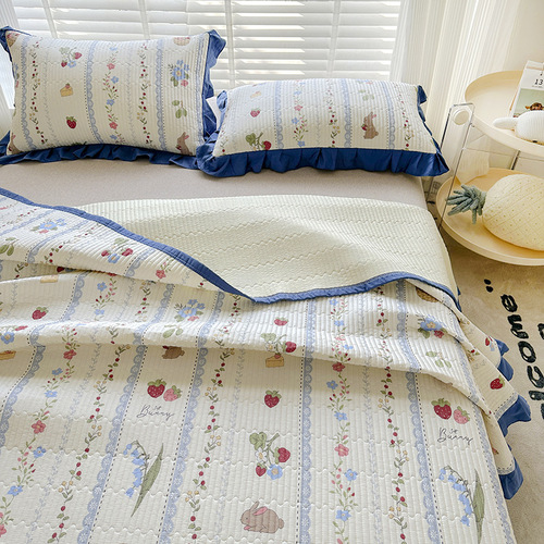 Korean ins pure cotton bed cover 100 cotton tatami bed cover thickened bed sheets three-piece set for four seasons wholesale