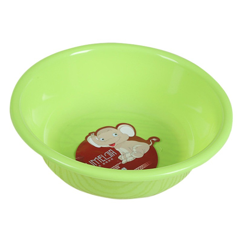 Recipiente doméstico para lavar verduras, bañarse y lavarse la cara, lavabo grande y grueso, color sólido, personalizado con impresión, lavabo de plástico al por mayor.