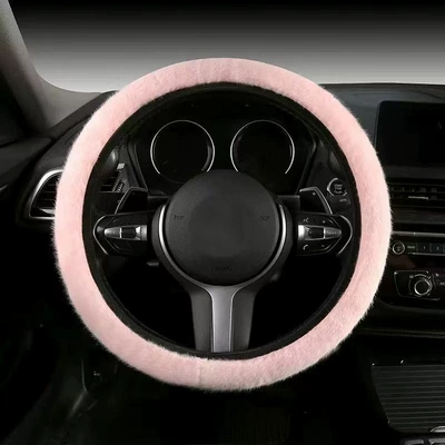 Cartoon Cover Autumn and Winter – Steering wheel cover - cherry-blossom-powder-universal
