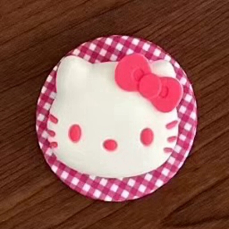 新款格纹立体kitty头像适用MagSafe磁吸支架超强吸附力可伸缩气囊|undefined