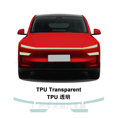 Cross-Border Exclusive Supply of the 2025 Refreshed Model Y-Juniper Tpu Transparent White-To-Purple and White-To-Light-Changing Film (Car headlight protective film) - 2025-tesla-y-new-version-tpu-transparent-headlight-film-tpu-headlight-film