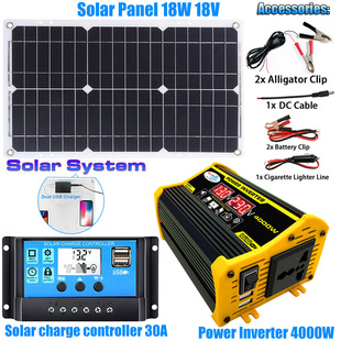 Solar System Combination Inverter Controller Solar Panel 12V to 220V/110V Intelligent Charge and Discharge