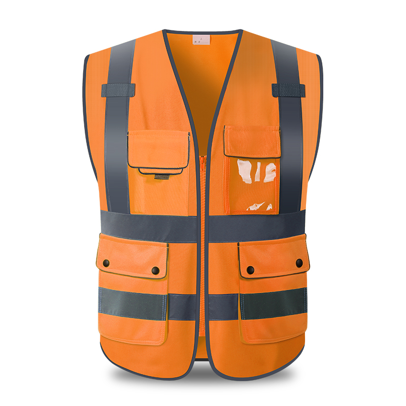 chaleco de seguridad reflectante fluorescente chaleco de tráfico sitio de construcción chaleco de protección reflectante