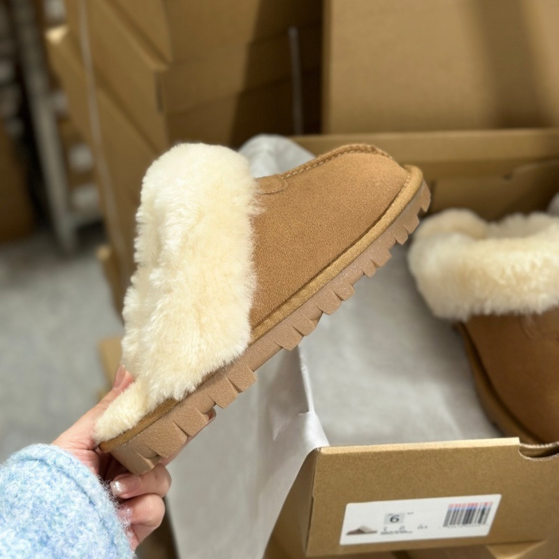 Sangpo Fur-Lined Slip-On Women's Winter 2026 Plush Warm Flat Anti-Slip Snow Boots Women's Mules Sangpo Fur-Lined Slip-On Women's Winter 2026 Plush Warm Flat Anti-Slip Snow Boots Women's Mules