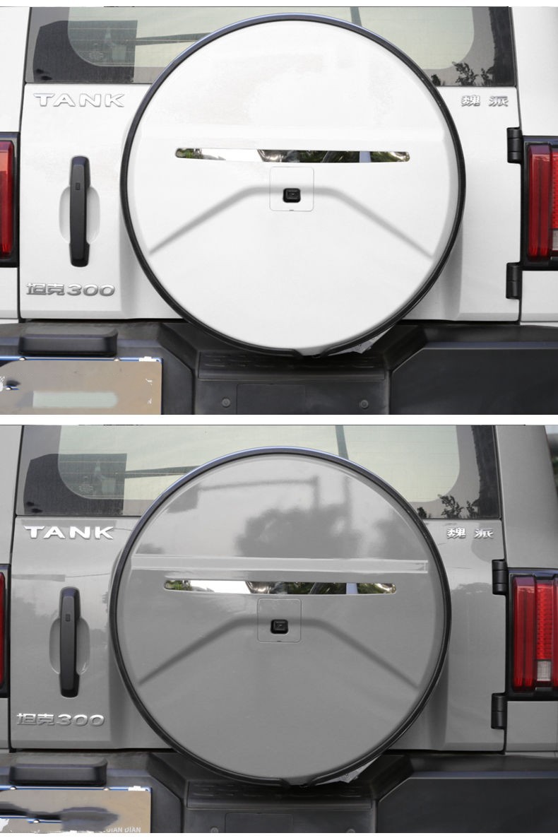 For Tank 300 Spare Tire Cover Off-road City Modified Rear Tailgate Fake Tire Shell Protective Cover Appearance Accessories