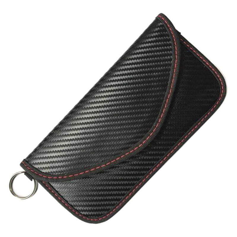 New foreign trade explosion 6 inch anti-radiation mobile phone signal shielding bag carbon fiber car shielding key bag