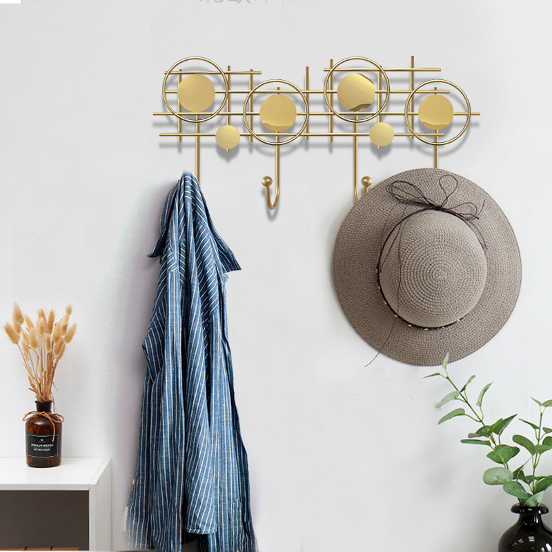 Entrada simple moderna ropa creativa gancho sala de entrada gancho de la capa gancho de metal de moda