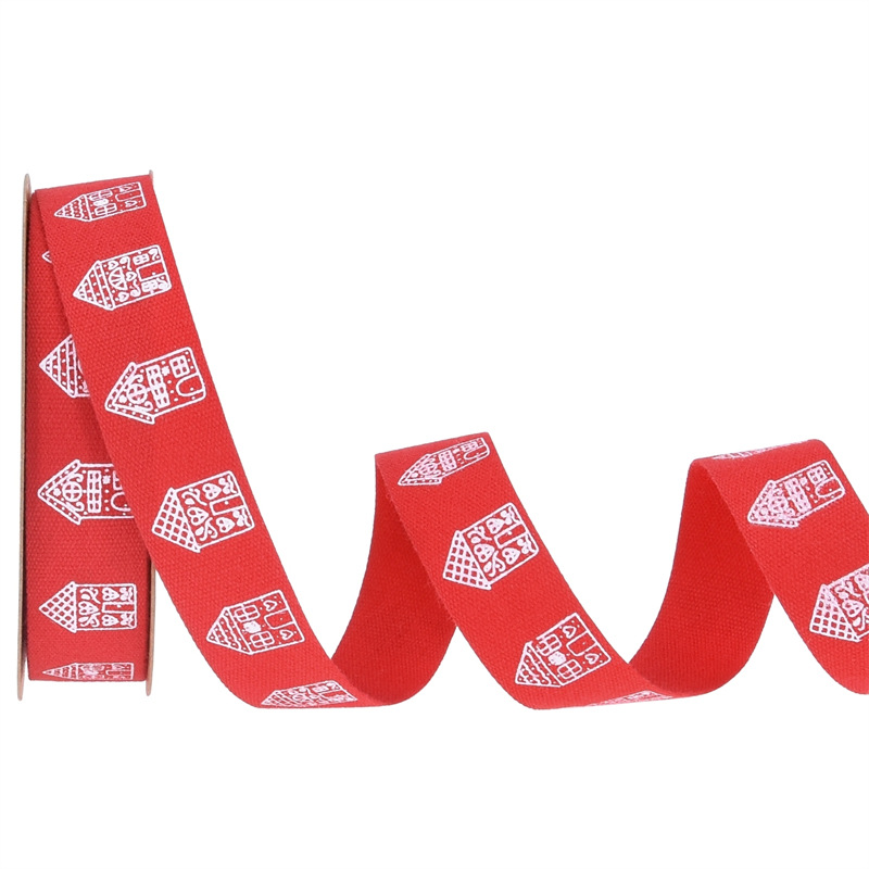 Amazon cinta de algodón de Navidad simple embalaje festivo DIY cinta ramo de flores hecha a mano cinta pastel horneado cinta