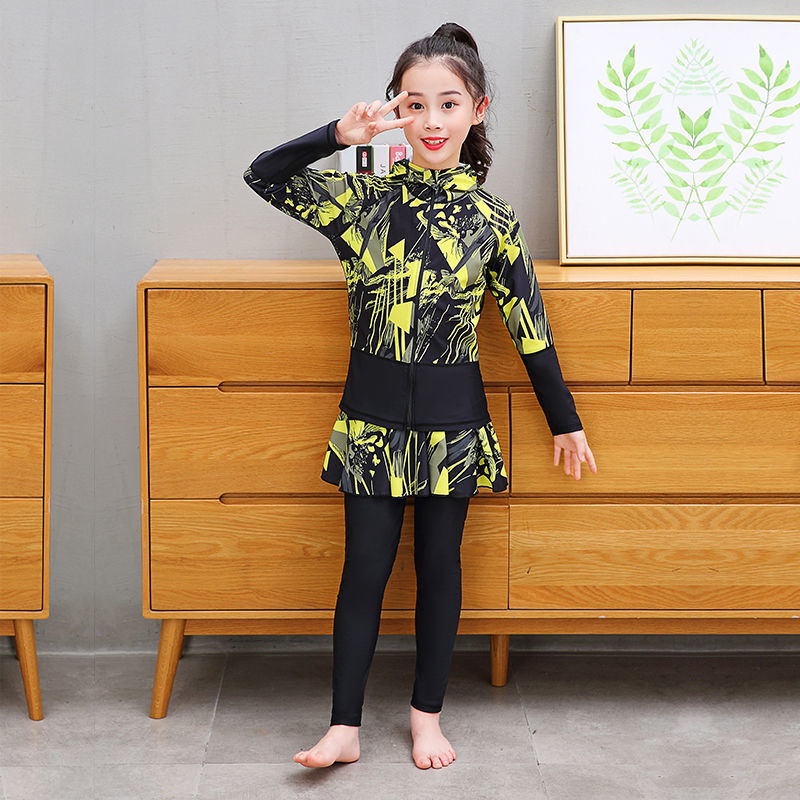 Trajes de buceo, trajes de baño de mujer, cuatro piezas de vestido con sombrero, pantalones de mangas largas parejas, trajes de snorkeling de medusas, comercio exterior