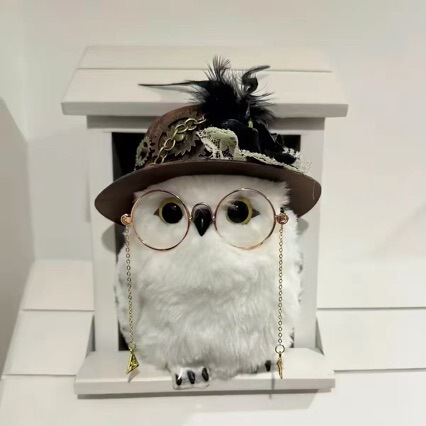 [Only Clothing] Harry Potter Merchandise Hedwig Accessories Glasses Universal Studios Owl Doll Clothes Hat