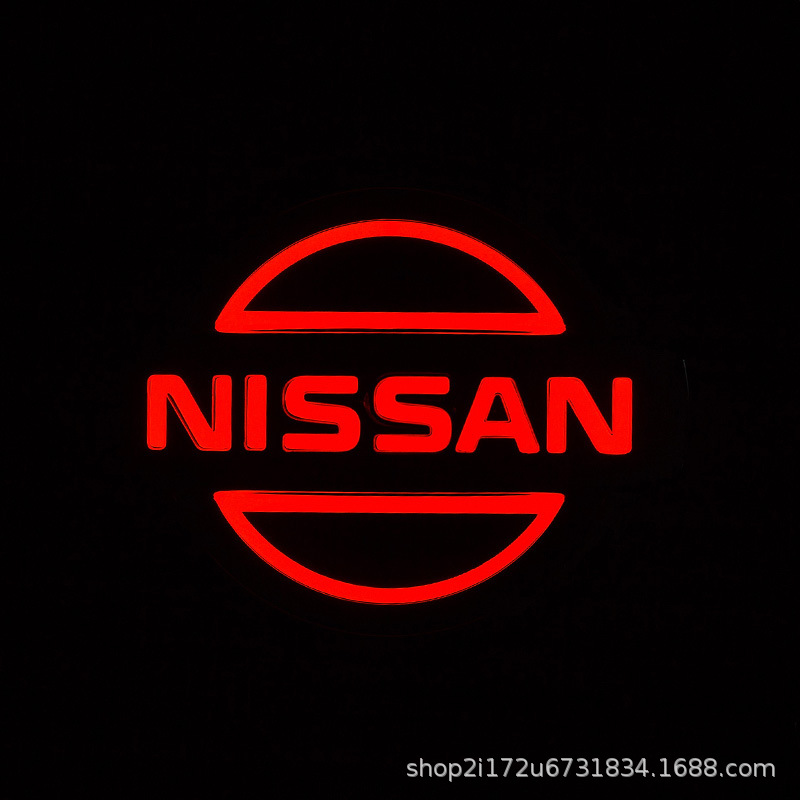 Suitable for 5D Nissan Car Logo Light-Up Led Rear Emblem Lights for X-Trail, Patrol, Tiida, Livina, and Duke