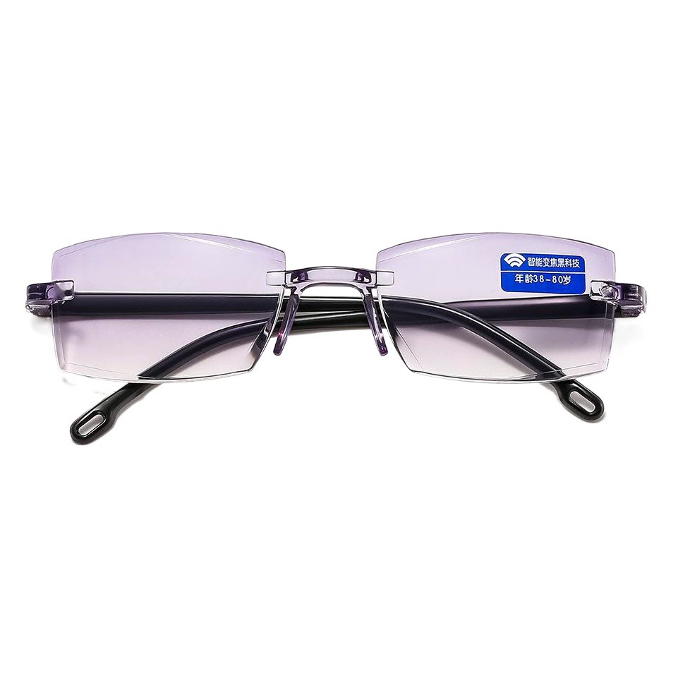 Новые пресбиопические очки с интеллектуальным зумом и умными черными технологиями пресбиопические очки с защитой от синего света безрамные пресбиопические очки 803