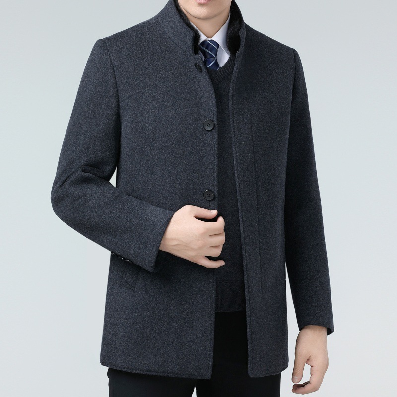 802 그레이 (밍크 퍼 칼라 + 탈부착 가능한 다운 라이너)