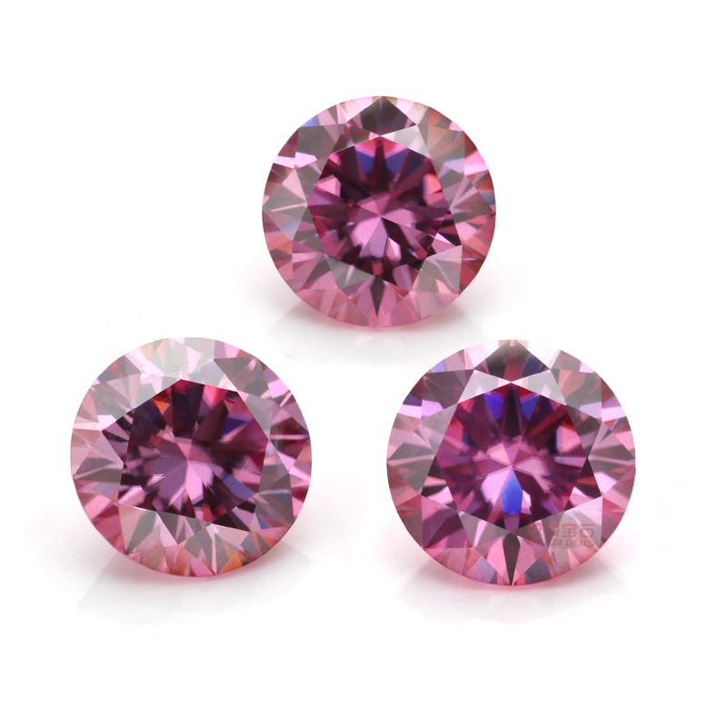 GRA Certificate Certification Festival Occasion FDJZ-056-Moissanite Material Round Pattern FDJZ-056-Moissanite Round Brilliant Cut VVS Moissanite GRA Certificate Lab Created Gemstones