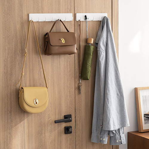 Strong sticky hook for household punch-free long hook waterproof hook kitchen kitchen utensil storage rack door behind the traceless hook