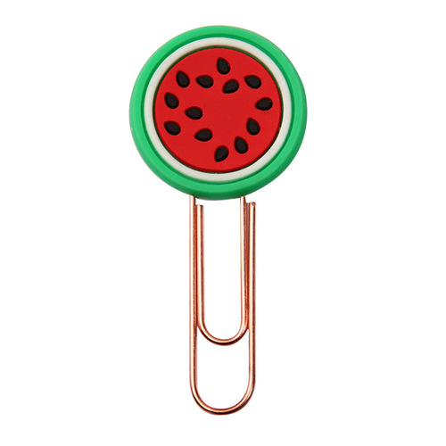 Ins style cartoon learning stationery cute colorful bookmark holder office supplies paper clips metal paper clips wholesale
