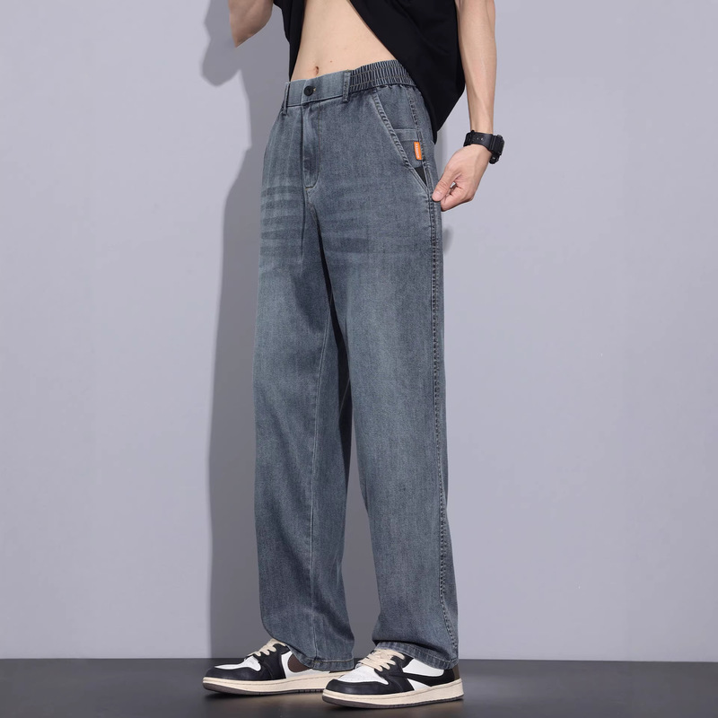 American Retro Lyocell Tencel Washed Jeans for Men 2026 Spring and Summer New Straight-Leg Loose Casual Pants American Retro Lyocell Tencel Washed Jeans for Men 2026 Spring and Summer New Straight-Leg Loose Casual Pants