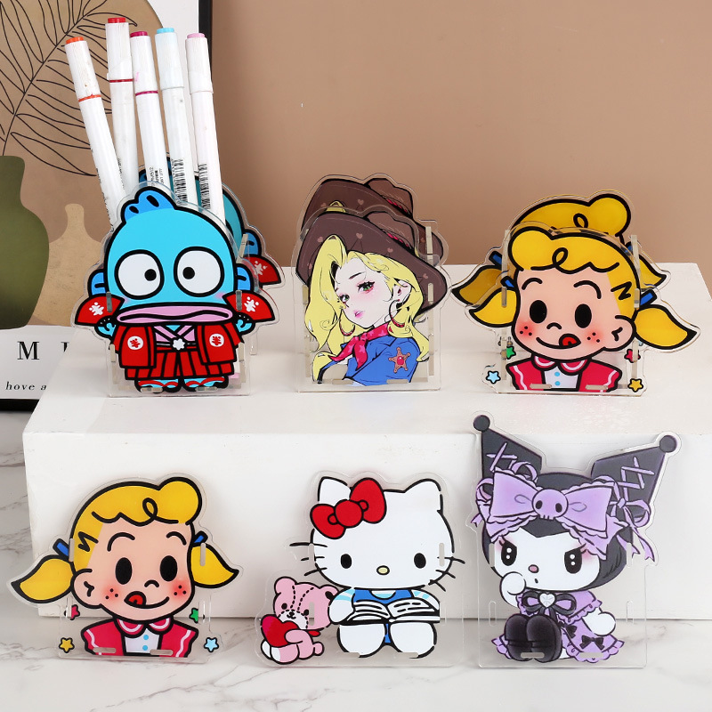 アクリルペンホルダーカスタムペンホルダークリエイティブかわいい収納ボックス収納ペンボックスデスクトップ収納ペンホルダー卸売|undefined