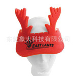 定制泡沫弹出式遮阳板装饰帽万圣节圣诞复活节头饰海绵道具帽