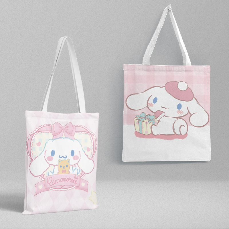 Bolsa de lona Sanli Gull pequeña fresca y simple estilo ins versión coreana hermosa bolsa de hombro bolsa de compras portátil al por mayor