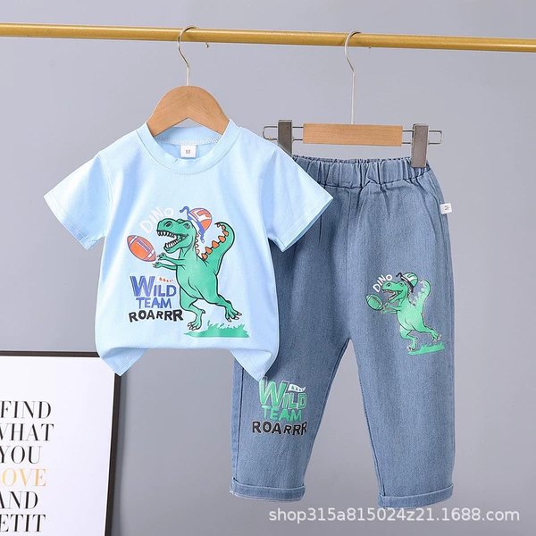 Blue--Rugby Dinosaur