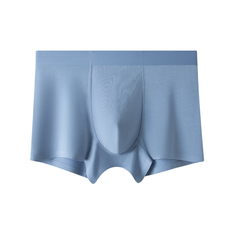 Nueva modal de los hombres calzoncillos del boxeador seda mora antibacteriano interior inconsútil transpirable niños pantalones en stock al por mayor