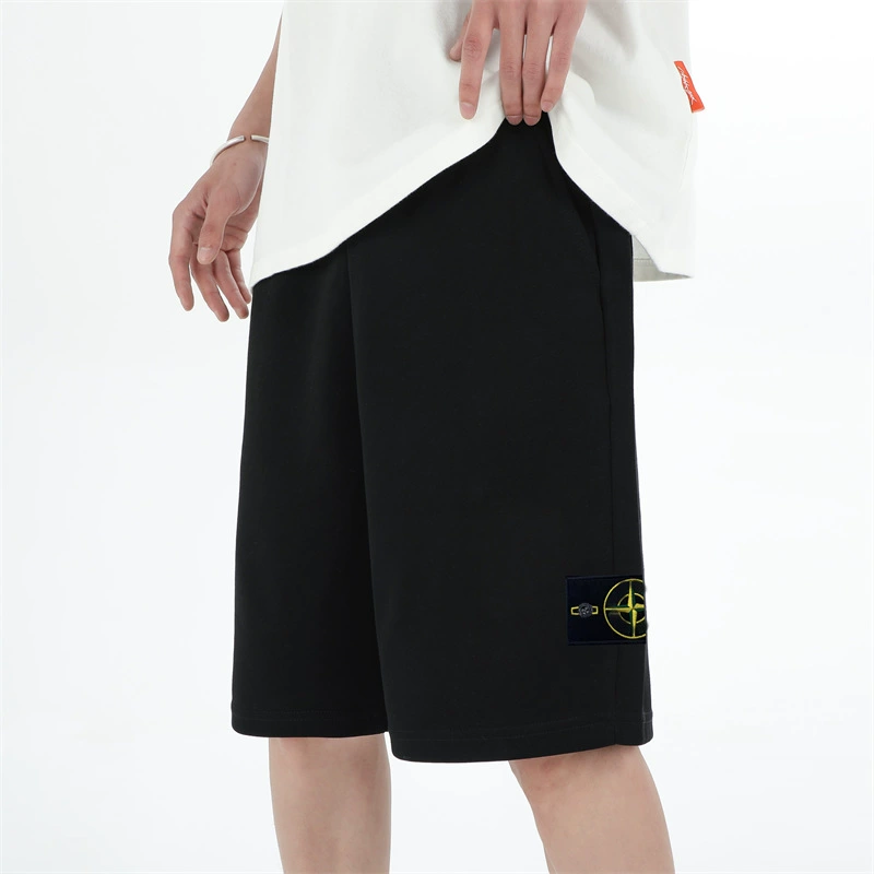 Трансграничный американский камень камень карманный компас вышивка основы повседневные шорты для мужчин и женщин