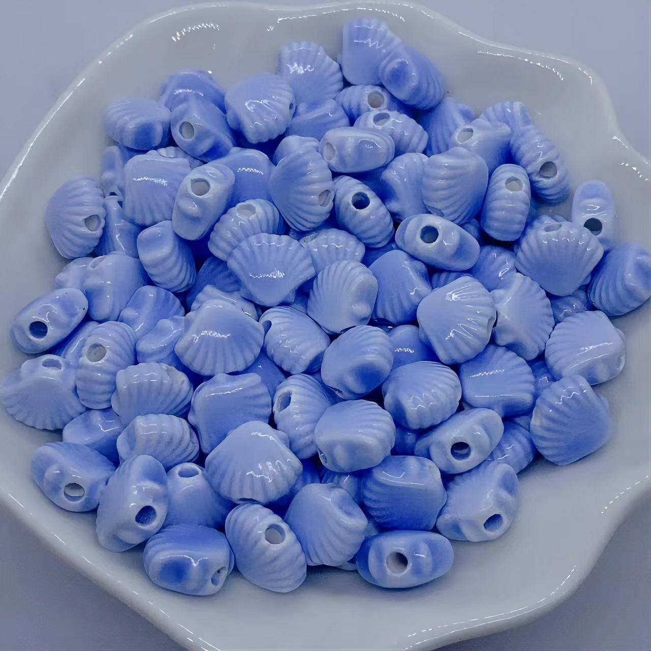 10 PCS/Package Ceramics Shell DIY Jewelry Accessories Beads display picture 7