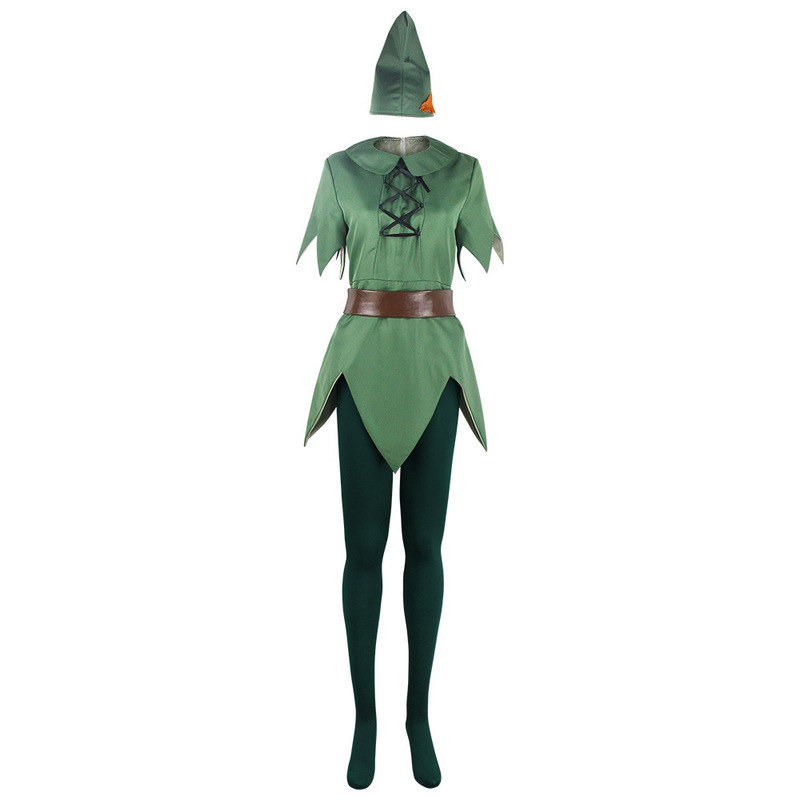 Peter Pan Cos Suit Green Fairy Elf Suit Cosplay Stage Performance Suit